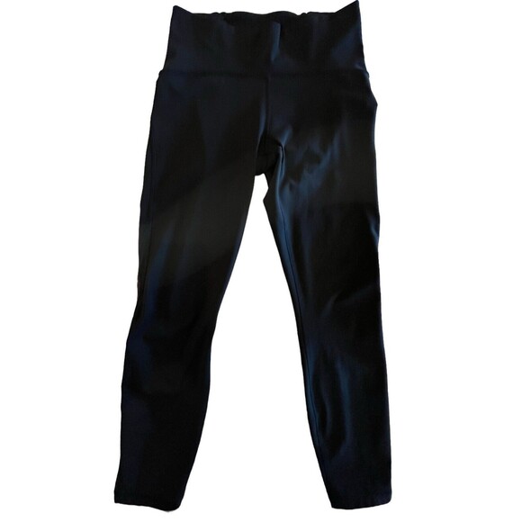 Time &Tru Casual Crop Capri  Pants Lot of 2 Womens Size 10 Black and dark beige - Picture 2 of 7